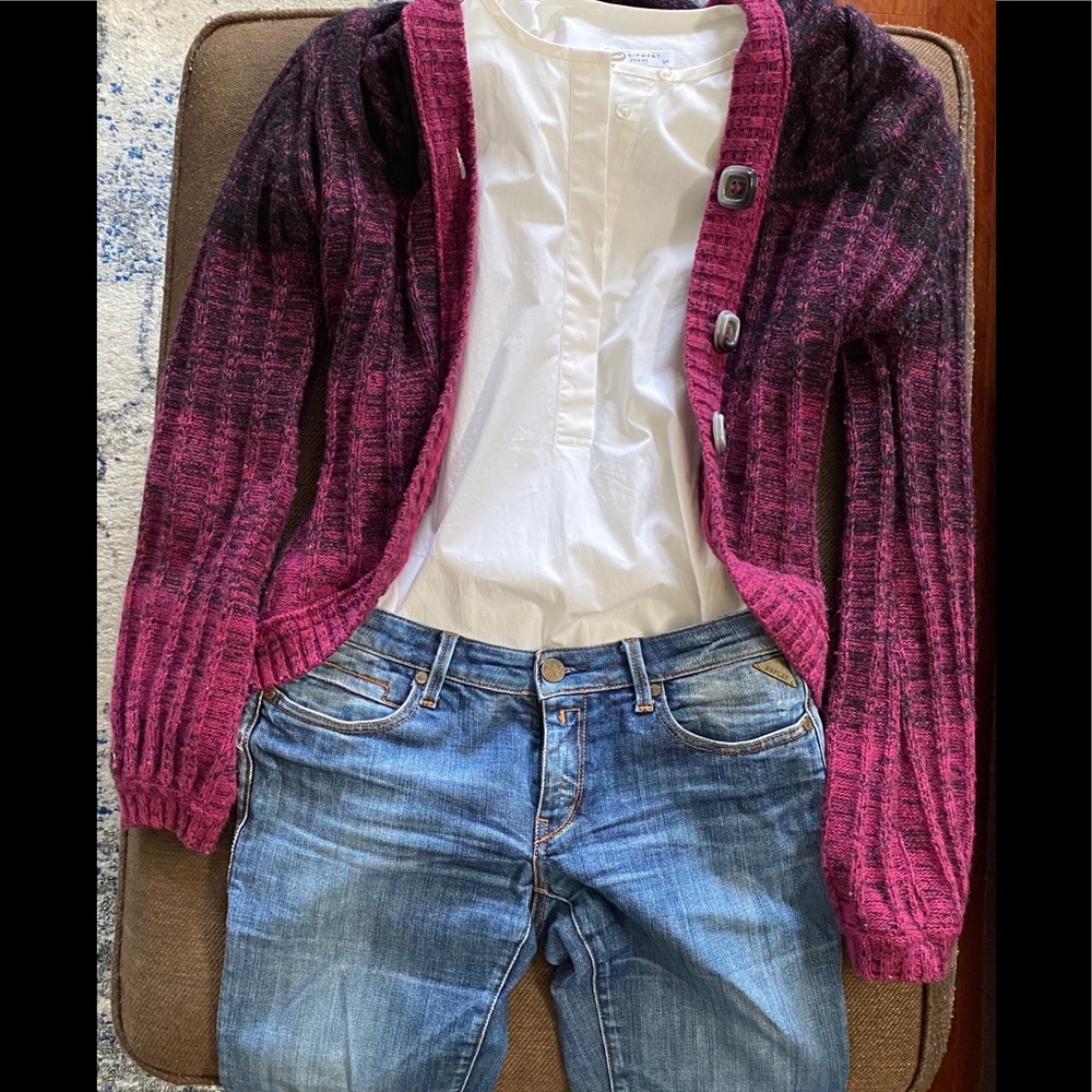 Replay wool blend chunky knit sweater